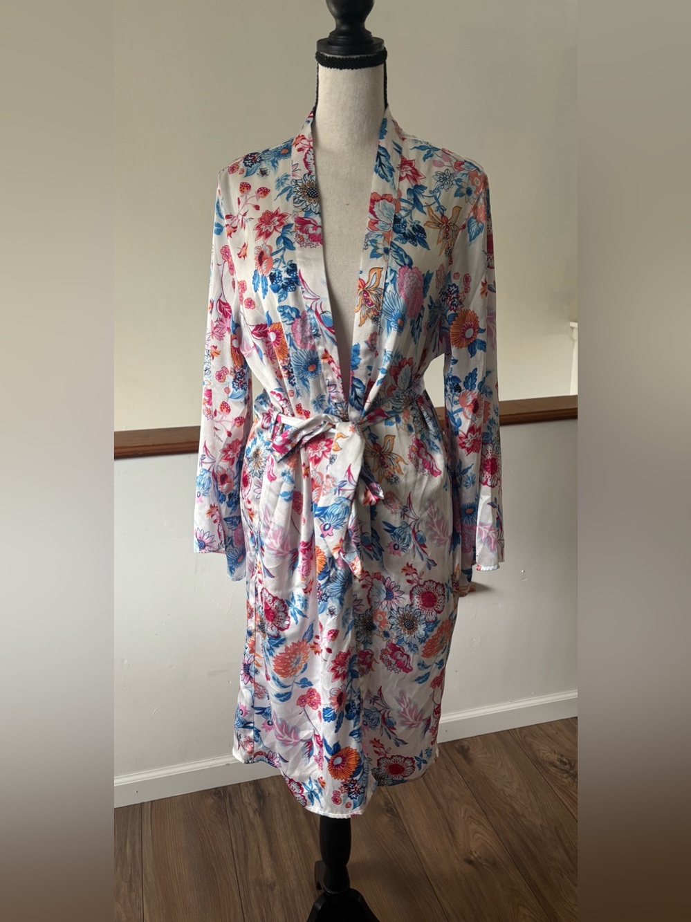 Tolani Collection Satin Floral Robe